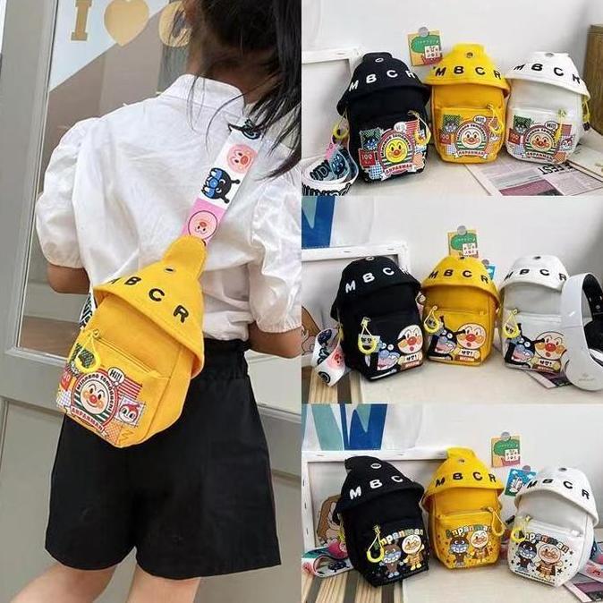 Ransel- Tas Anak Lucu Model Tali Bermotif Anpanman Tas Sling Bag Unisex Terbaru