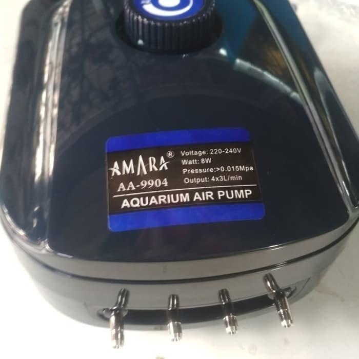 Alat Pompa udara Oksigen Akuarium Kolam ikan 4 (empat) Lubang Airpump