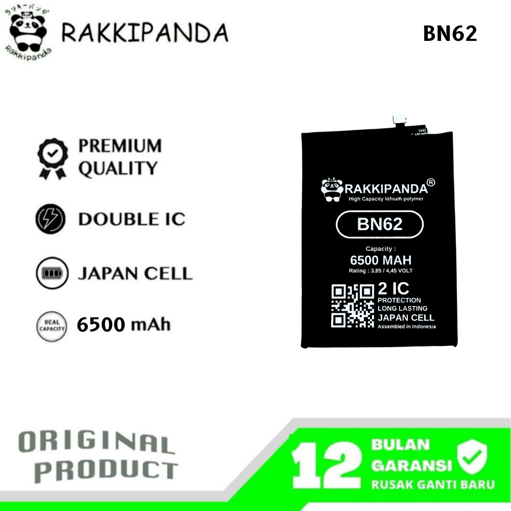 RakkiPanda - BN62 Redmi 9T / Poco M3 Batre Batrai Baterai