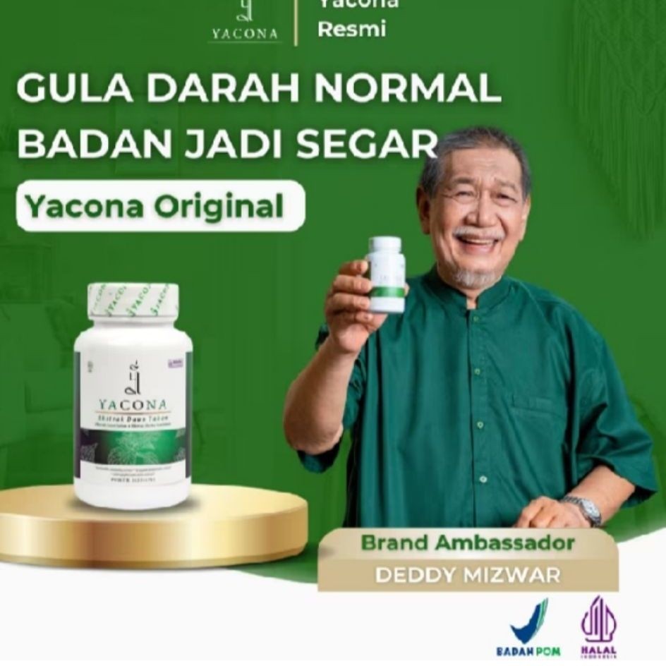 Terlaris - Yacona asli 60 kapsul herbal kesehatan ampuh stabilkan gula darah