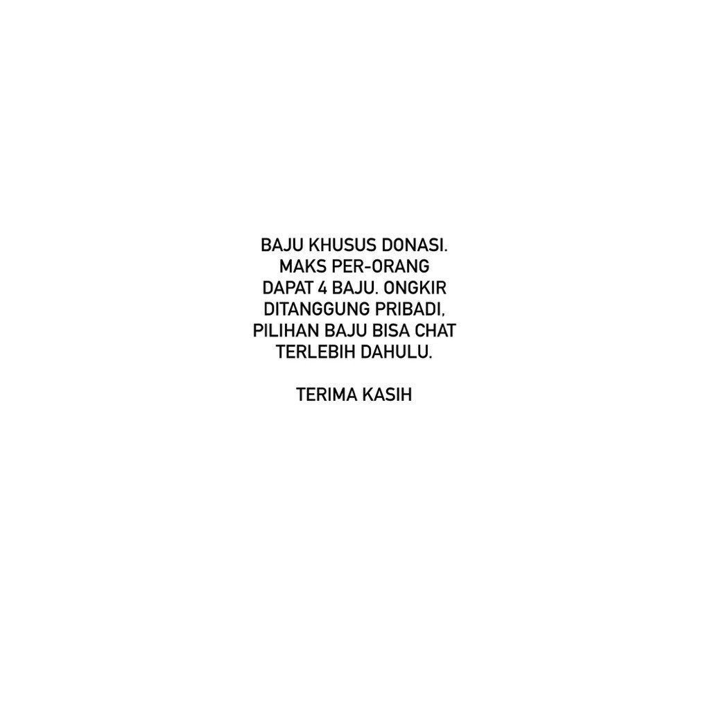Baju Donasi