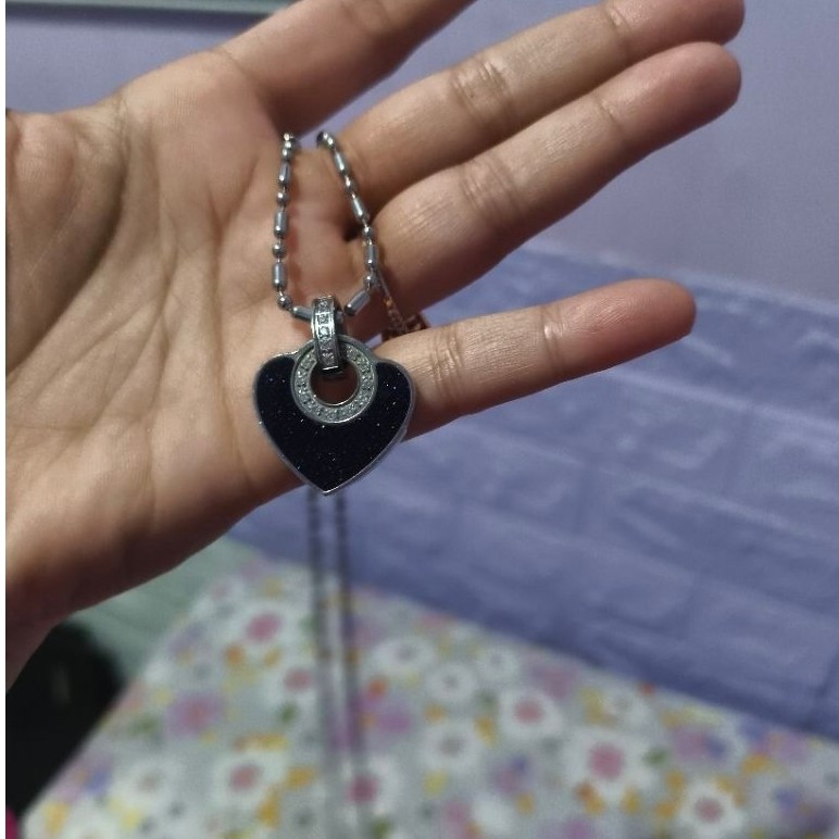 Pendant love biru tua  MCI
