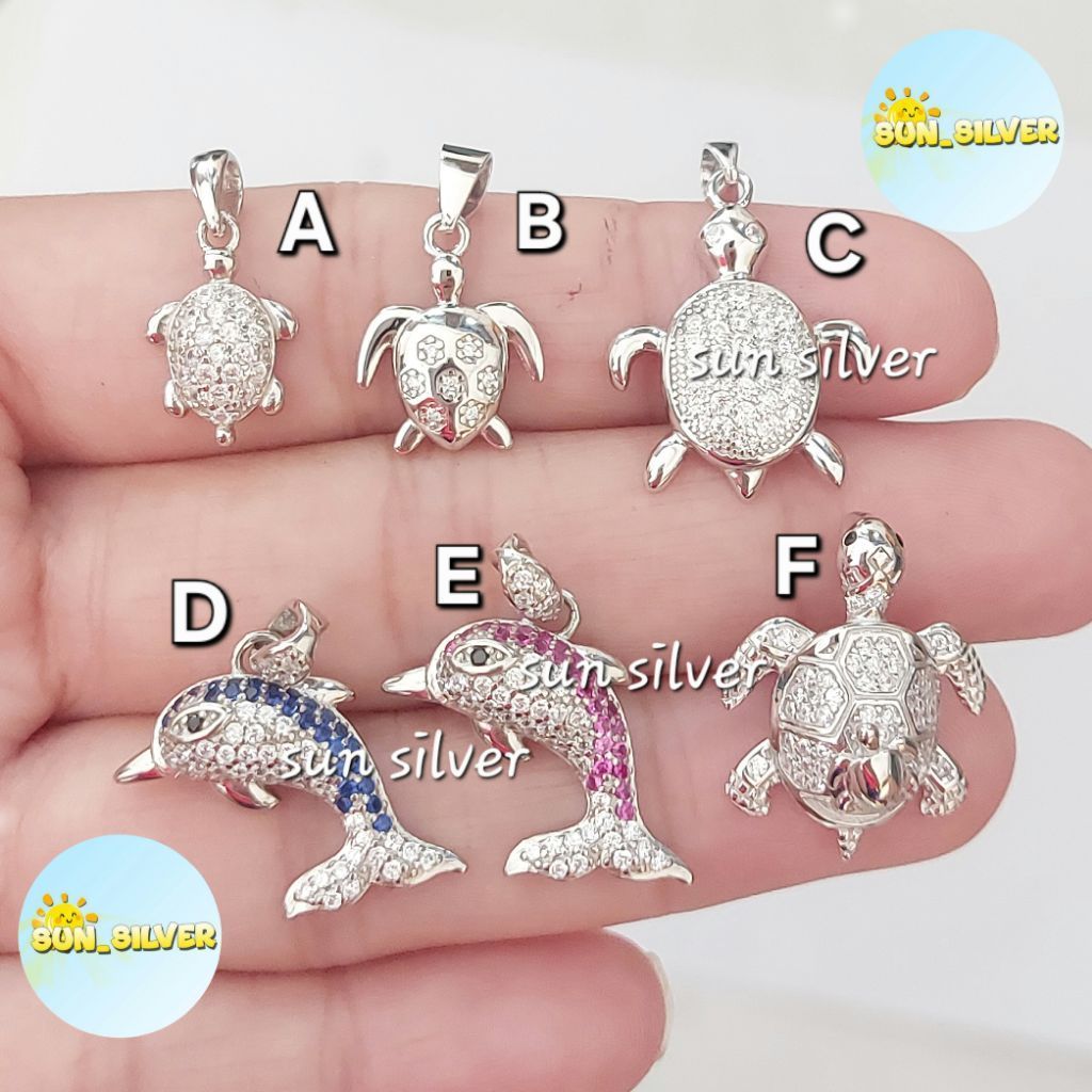 LIONTIN DOLPHIN /LIONTIN KUPU WARNA UNIK PERAK ASLI 925 NEW 4