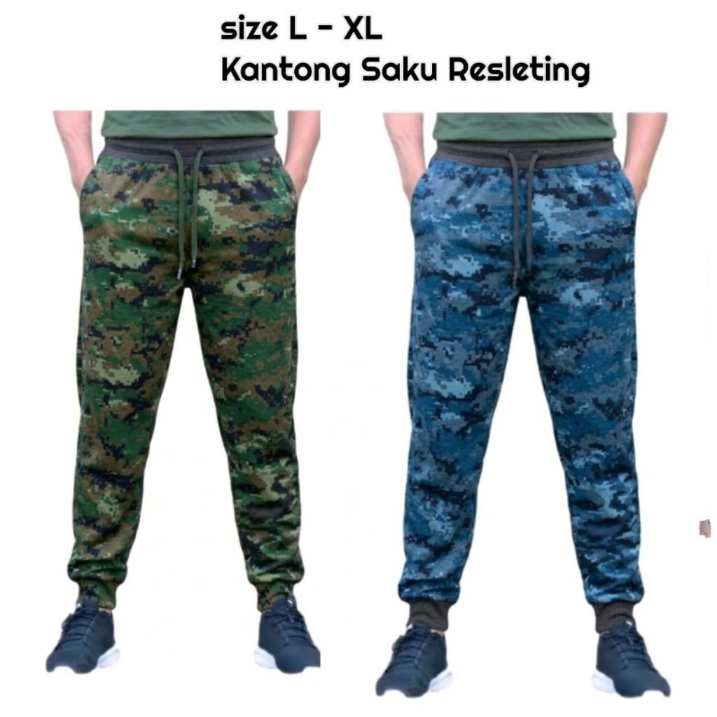 Celana Jagger -  joger army loreng Panjang sport