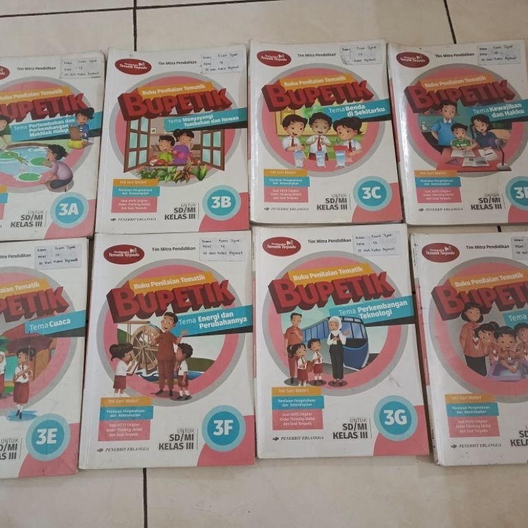 [BEKAS] Buku Bupetik Erlangga Kelas 3