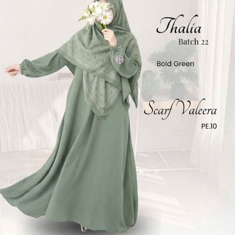 PO Gamis THALIA / thalia dres by pelangi hijab / gamis wolfis polos