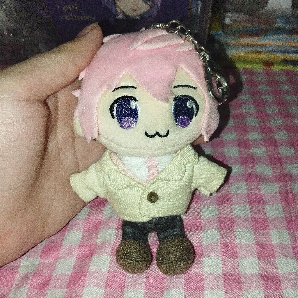 [LUCELLA.SHOP] PLUSH KEYCHAIN PIN SATOMI SUTOPURI (STRAWBERRY PRINCE) OFFICIAL WITH TAG