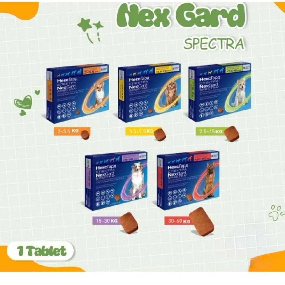 Nexgard Spectra Freshpack - Obat Kutu Anjing Efektif