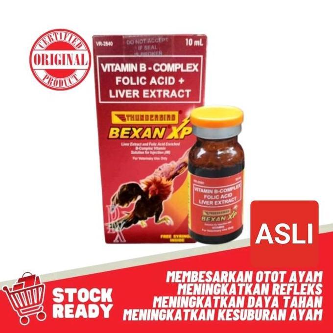 BEXAN XP 10ML VITAMIN B -COMPLEX MEMBESARKAN OTOT AYAM KESUBURAN AYAM