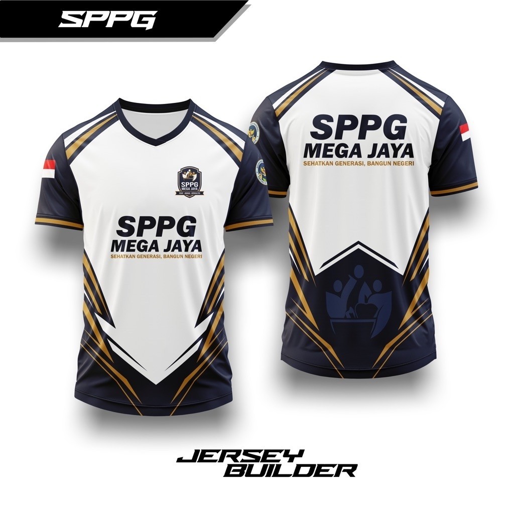 Kaos Jersey SPPG Premium Full Printing / Kaos SPPG/ Custom jersey SPPG/ Kaos SPPG bebas Request TERB