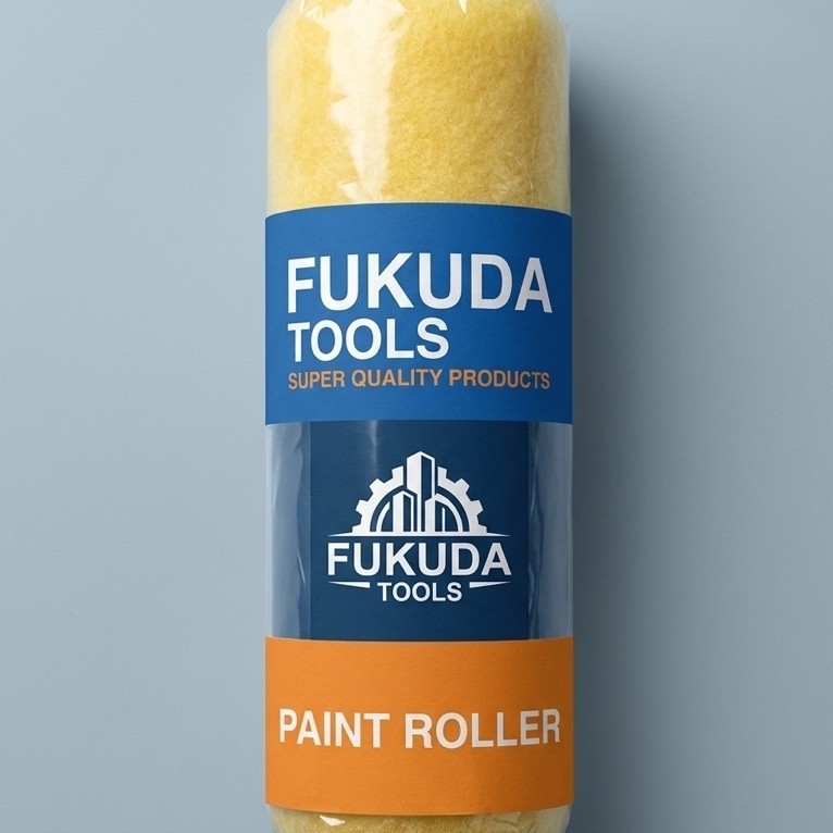 FUKUDA TOOLS Paint Roller Karet Gulung Cat Warna Kuning