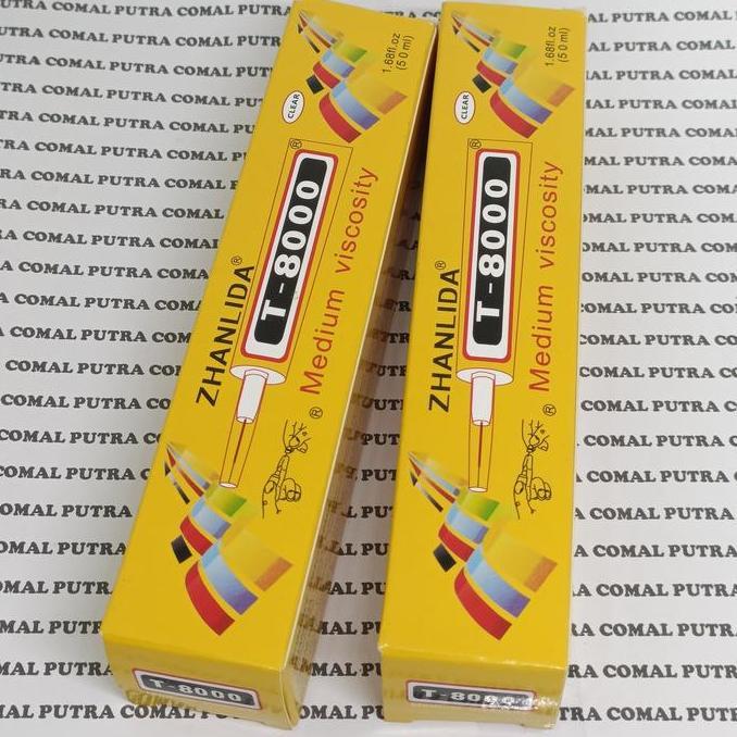 LEM PEREKAT LCD TOUCHSCREEN ZHANLIDA T8000 T-8000 PUTIH BENING 50ML