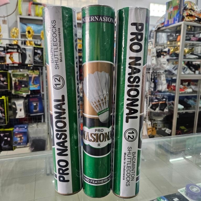 Bola Shuttlecock Badminton Nasional Pro Hijau