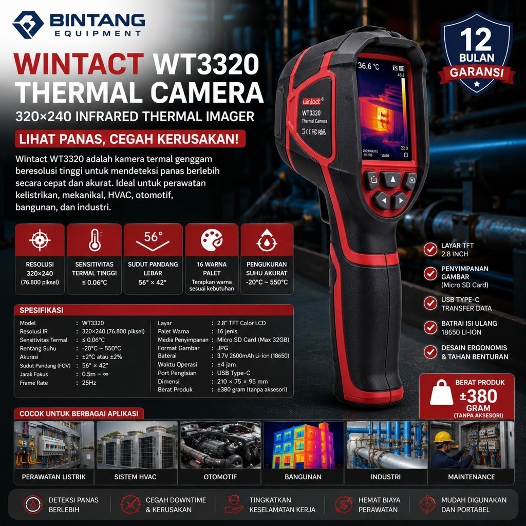 Wintact WT3320 Thermal Camera Infrared Thermal Imager 320×240 Thermal Imaging Camera