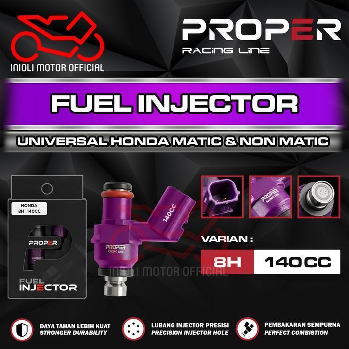 Injector Proper Racing Line Beat Scoopy Vario Pcx Adv Genio Stylo Beat Deluxe Sonic Cb Cbr Crf Supra