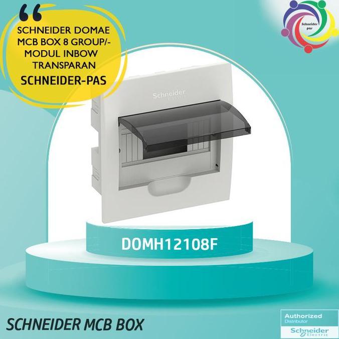 Schneider Domae Mcb Box 8 Mod Inbow Transparent