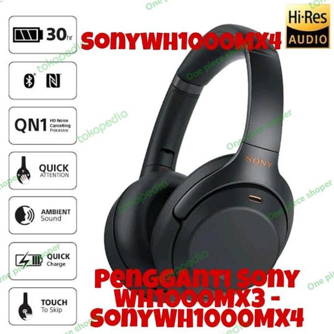 Sony WH-1000XM3 Wireless Noise Cancelling Over-Ear Headphone Hitam