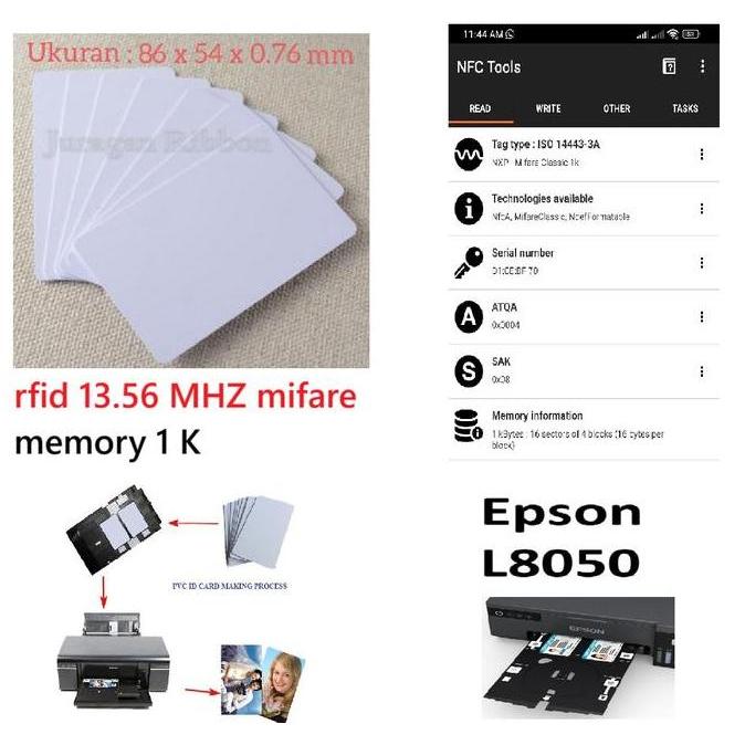 Pvc Id Card Inkjet Rfid 13.56 Iso 14443A Chip F08  High Quality
