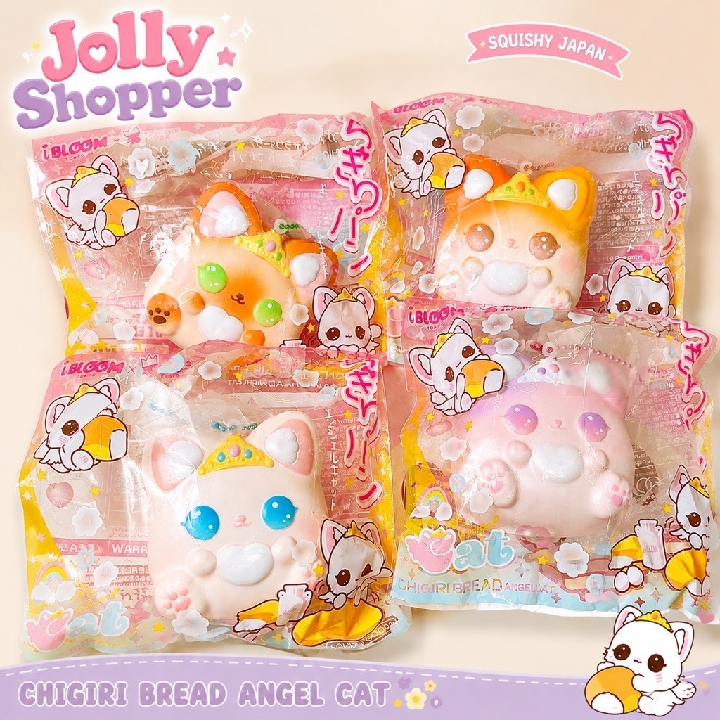 [READY STOCK] Ibloom Angel Cat Chigiri Squishy / LICENSED IBLOOM JEPANG