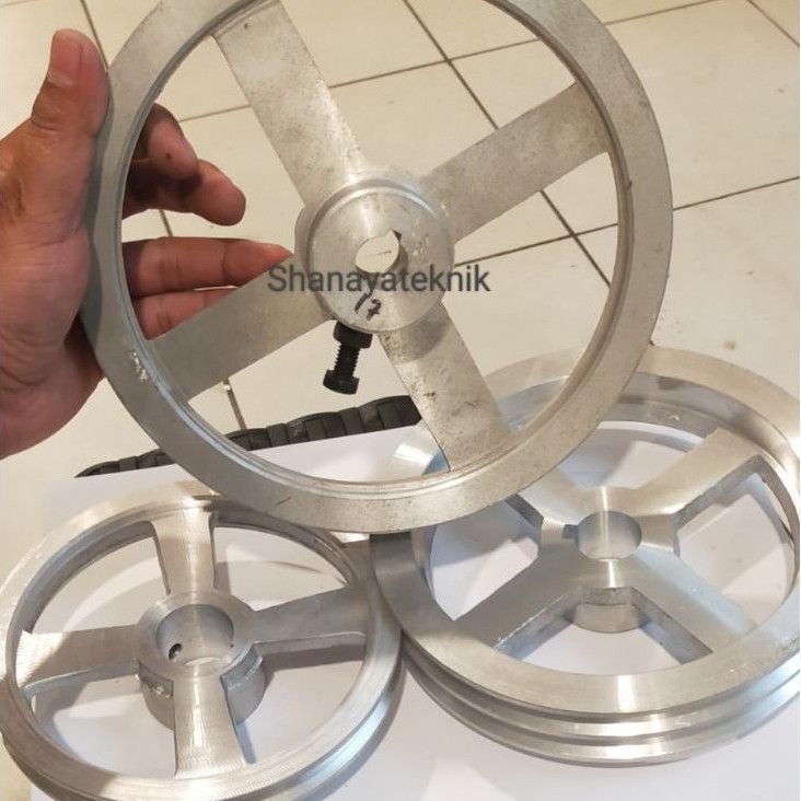 Pully Pulli A1 8" Inch Lubang As 19mm, As 20mm, As 22mm, As 24mm, As 25mm,  As 25,4 /1" inch mm, As 