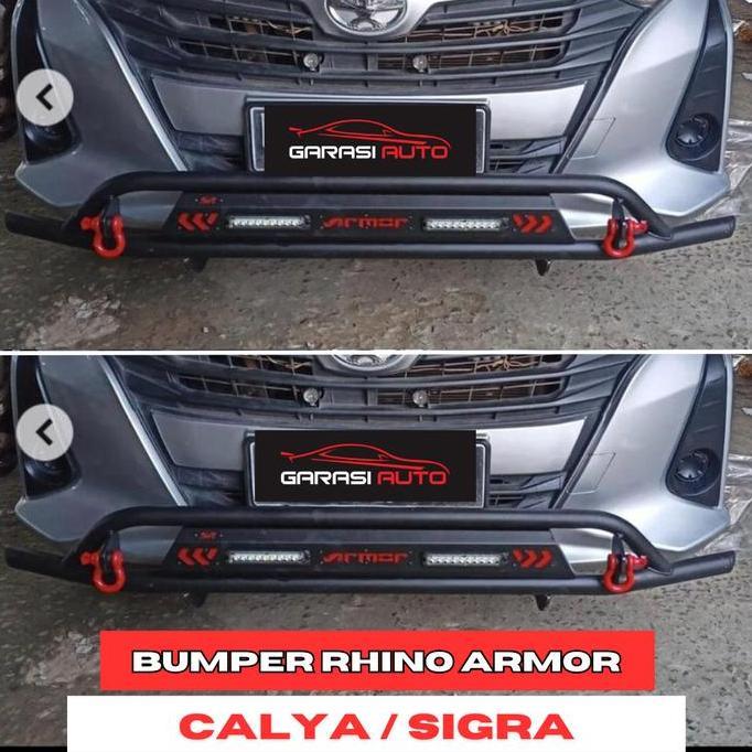Tanduk Depan Towing Bar Mobil Calya Sigra Bumper Besi Rhino Armor