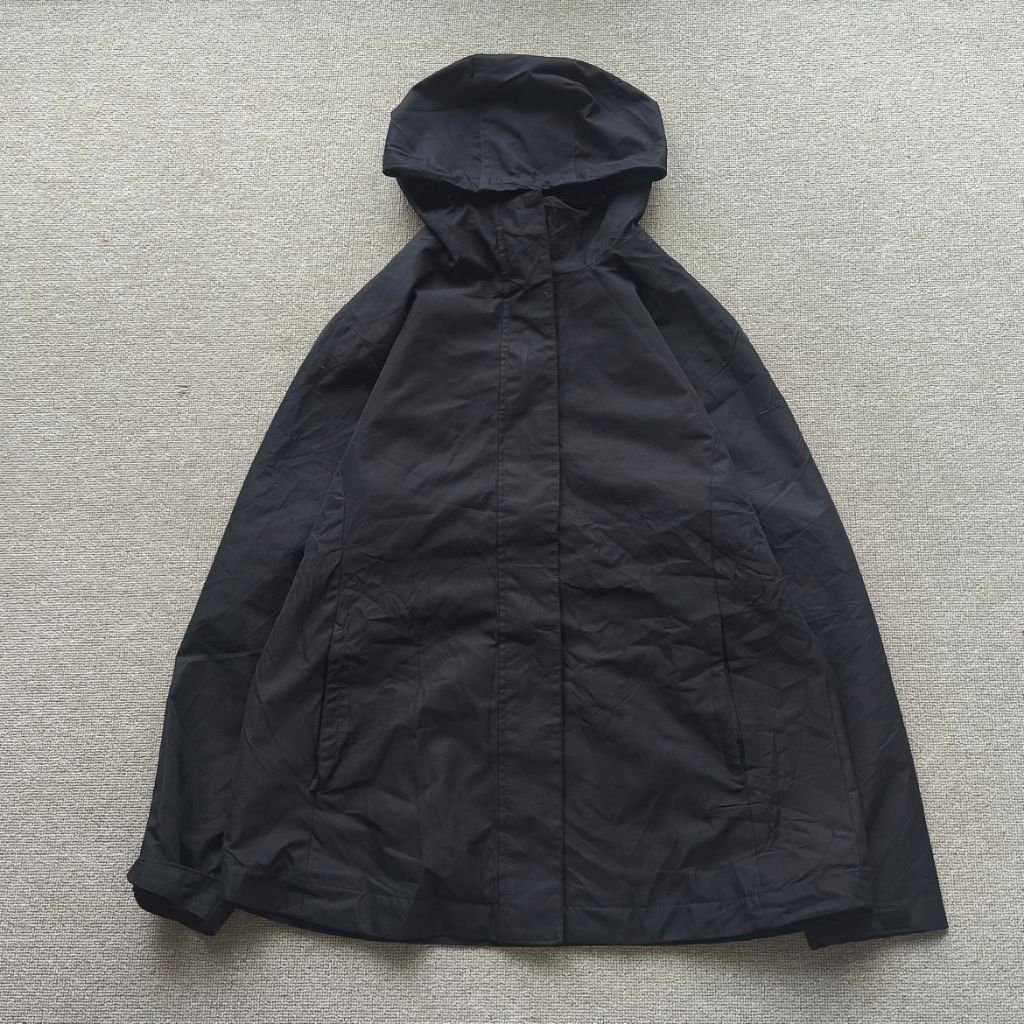 LECAF CASUAL PARKA WATERPROOF BLACK JACKET SZ L