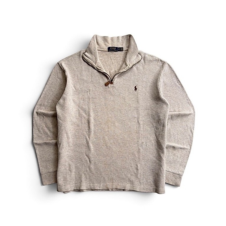 HALFZIP RL BEIGE SIZE M FIT L PRELOVED