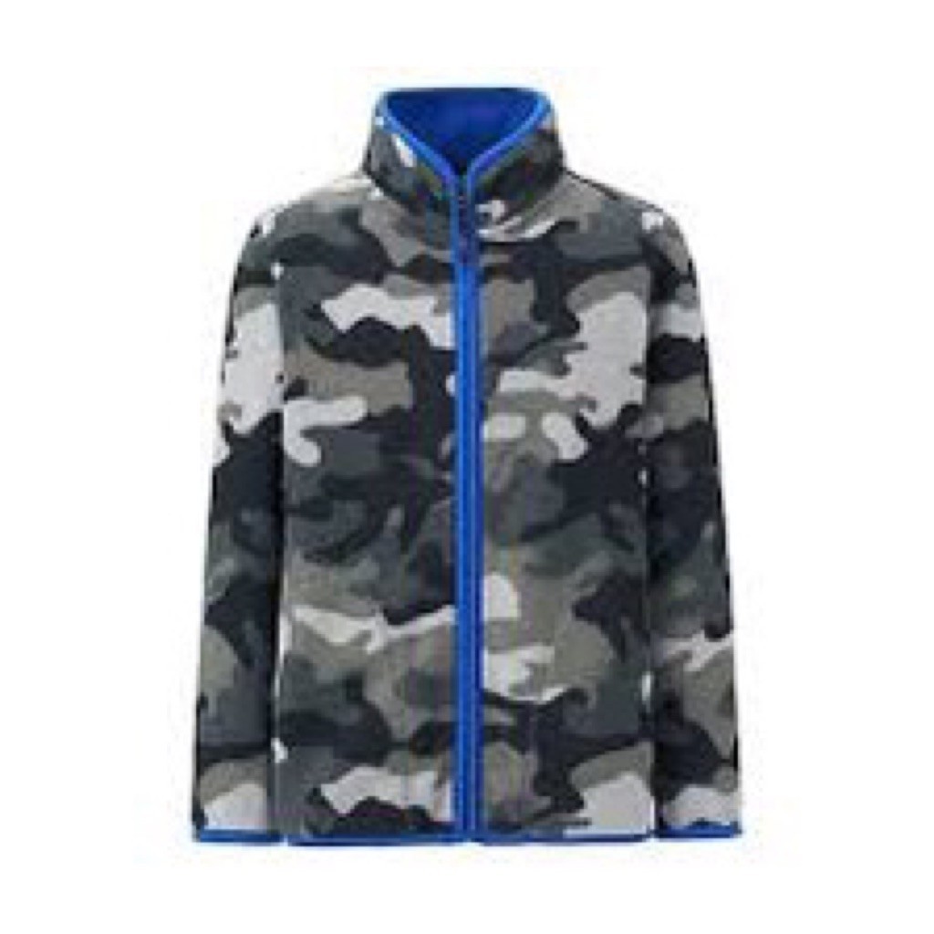jaket fleece Uniqlo kids army