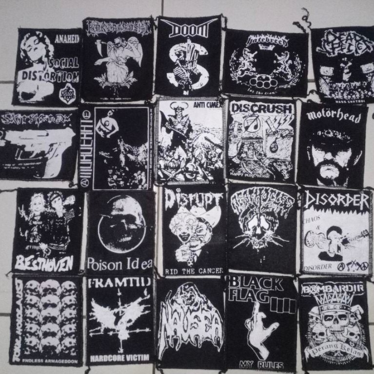 EMBLEM/PATCH MUSIK EMBLEM BAND PUNK