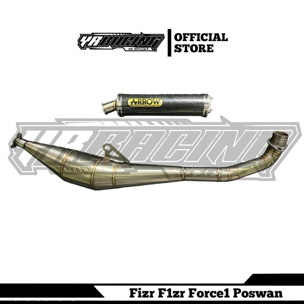 Knalpot ARROW Carbon Stainless Motor Fizr Fiz R F1zr Force1 Poswan