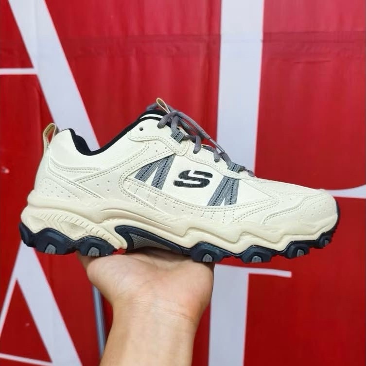 [K ] Sepatu Skechers Trail Rain Stamina Natural Size 43