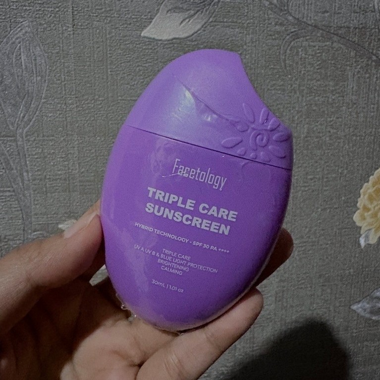 ( PRELOVED ) Facetology Triple Care Sunscreen SPF 30 PA++++ 30ML