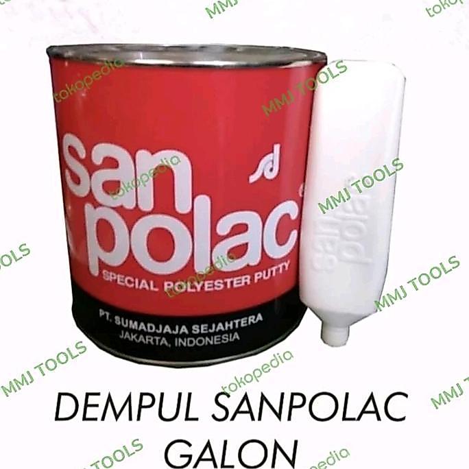 Dempul Sanpolac Galon (4Kg) - Sanpolac Galon - Sanpolac Putty Galon