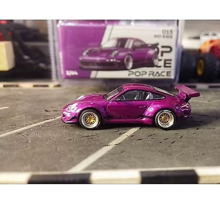 Diecast PopRace Pop Race Porsche RWB 997 Purple
