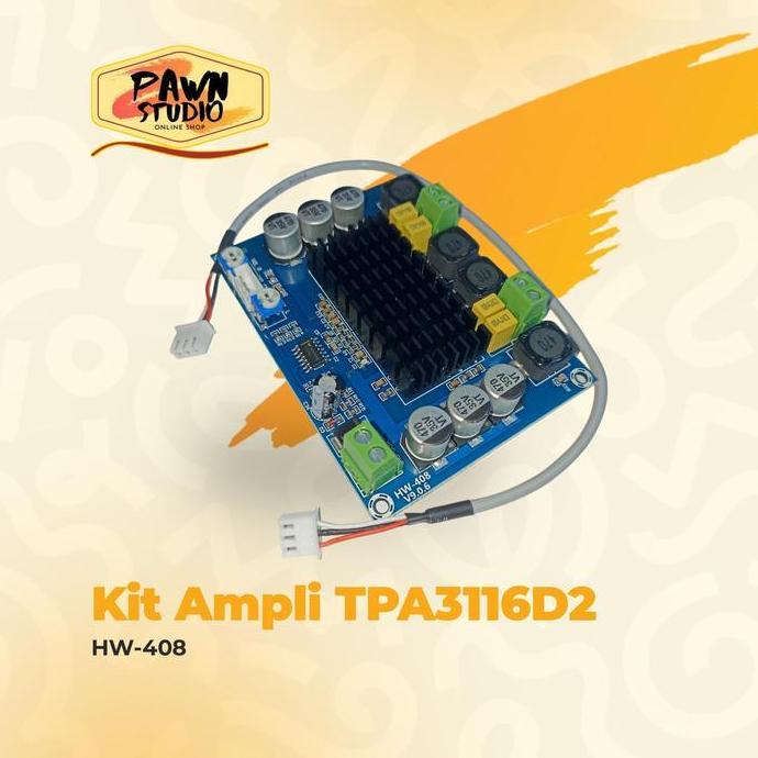 Power Amplifier Kit Tpa3116D2 Class D Stereo Hifi Hw-408
