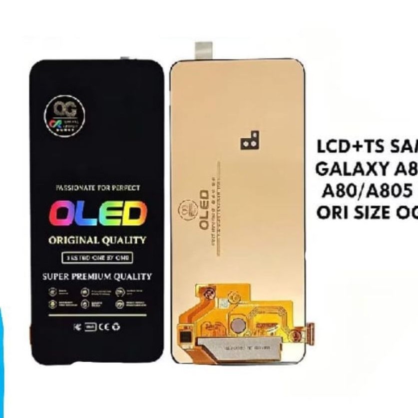 LCD TOUCHSCREEN SAMSUNG A80 2019 A805 A805F BISA FINGERPRINT OLED