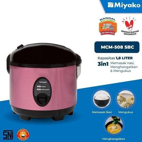Miyako MCM-508 SBC Rice Cooker 1.8L Mejikom MCM508 SBC Anti Lengket