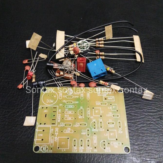 PCB KIT DIY WIRELESS TRANSMITTER PEMANCAR FM MIC MICROPHONE MIKROFON STX79
