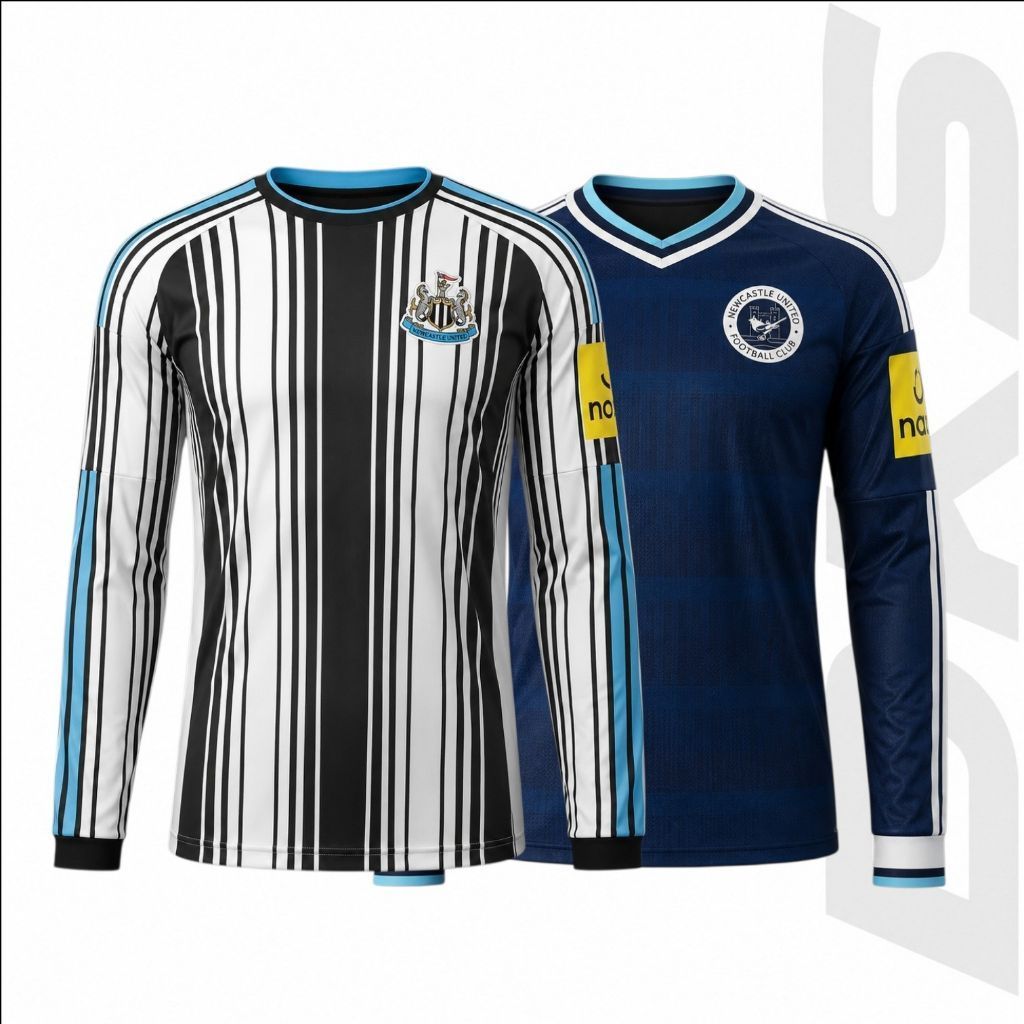 Jersey Newcastle Long Sleve (Lengan Panjang) Home Away Third 2026 2027 Full Printing