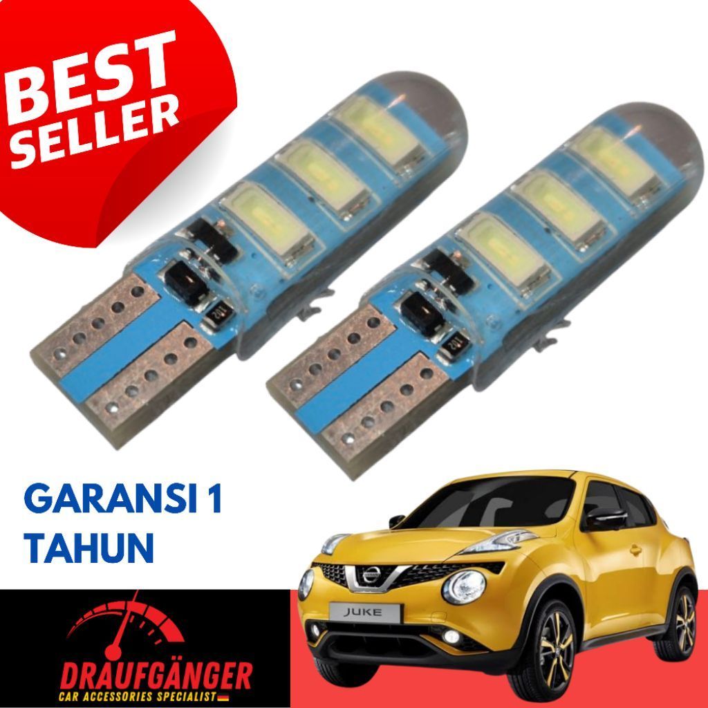 LED Lampu Senja Nissan Juke Isi 2pcs Socket T10 21Watt 12v Blue Ice Garansi 1 Tahun PnP Nissan Juke