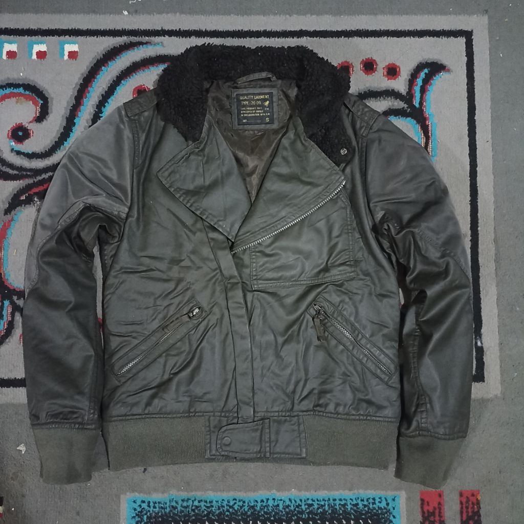 Uniqlo x Kiminori Morishita Coated Bikers Ramones Jacket no Leather Schott Perfecto