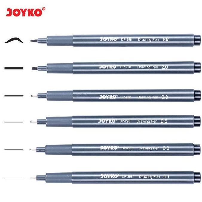 Joyko Drawing Pen Set 6 (DP-298S) drawing pen