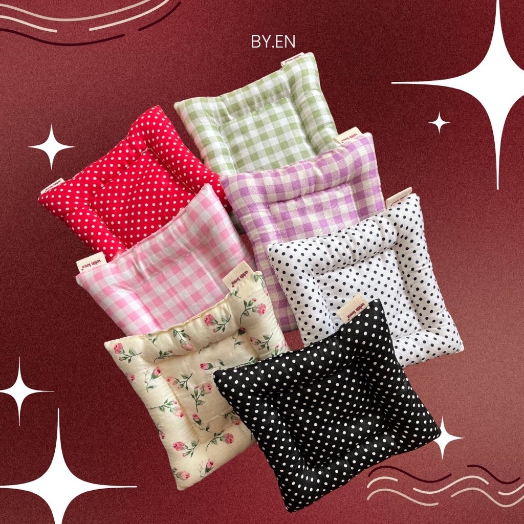 By.En PUFFY COASTER /AESTHETIC CATTON COASTER / HOME CAFE PROPS / TATAKAN GELAS KAIN