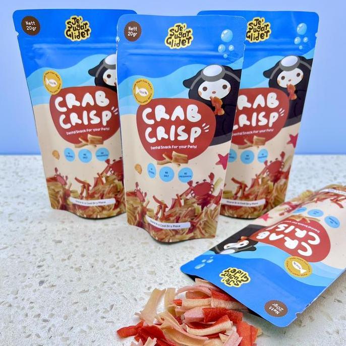 Crab Crisp, Snack Crab Stick untuk Sugar Glider