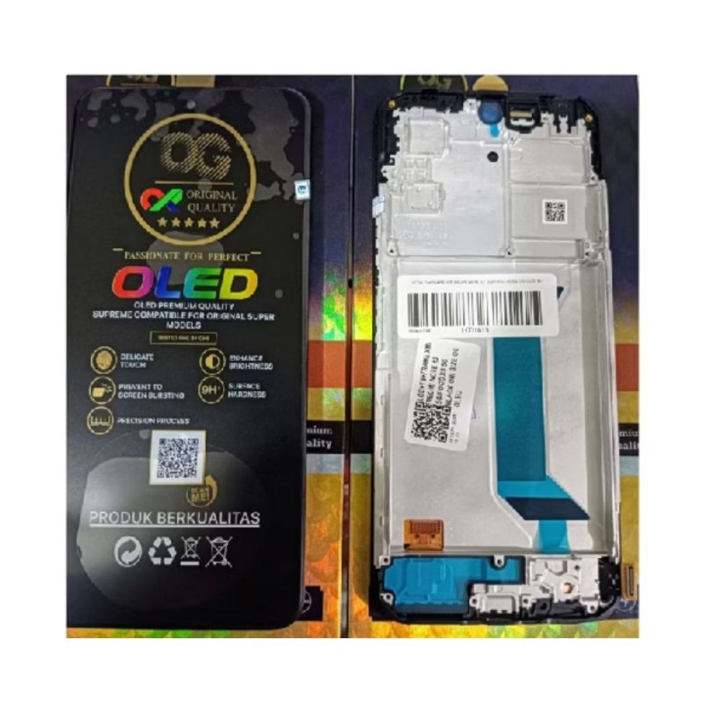 Lcd Plus Frame  Xiaomi Redmi Note 12 5G Poco X5 5G Bisa Fingerprint Oled