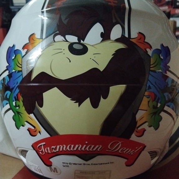 HELM GM EVO MOTIF KARTUN - SNI - SINGLE VISOR - Tazmania