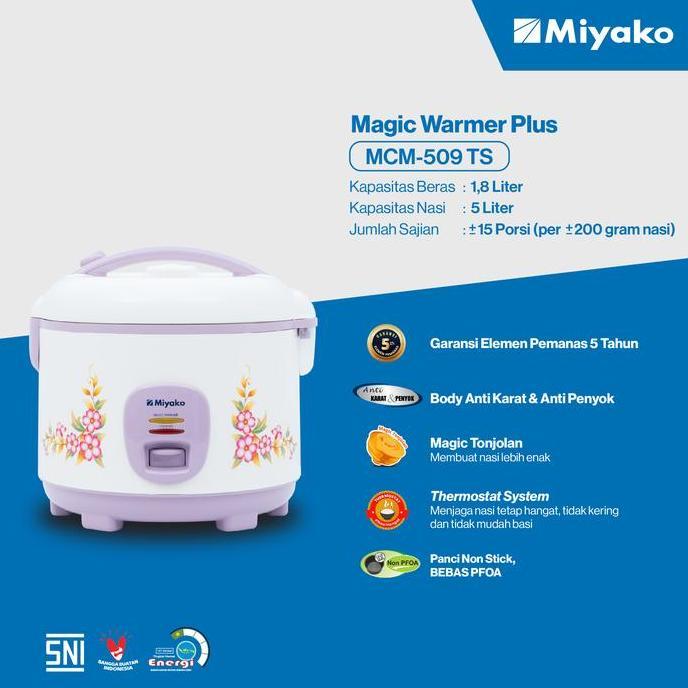 MIYAKO MCM 509 Rice cooker 1,8L/Magic com miyako 1,8Liter/rice cooker miyako1,8Liter