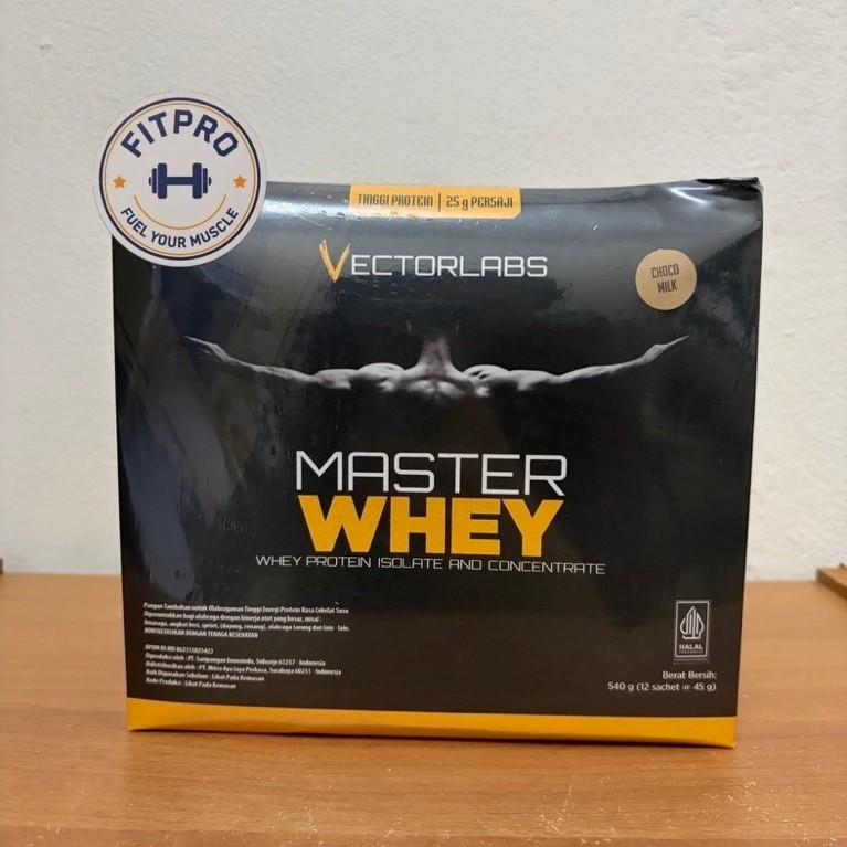 VectorLabs Master Whey Box 12 Sachet 25g Whey Protein Isolate Concentrate