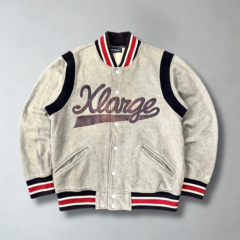 XLARGE SPELLOUT BIG LOGO BORDIR VARSITY JACKET