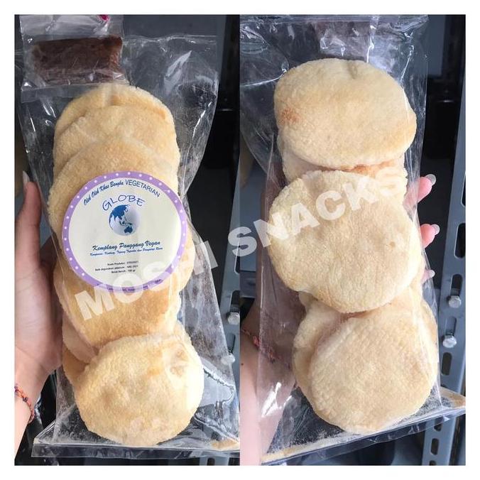Ready Kerupuk / Kemplang Panggang Kentang Vegan Globe Asli Bangka Vegetarian